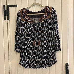 A Common Thread Geometric Blouse